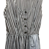 Prada Blue Sleeveless Striped Dress