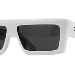 Celine Monochroms White Rectangular Sunglasses