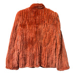 Fabio Mantegazza Vintage Orange Sheared Faux Fur Coat