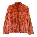 Fabio Mantegazza Vintage Orange Sheared Faux Fur Coat