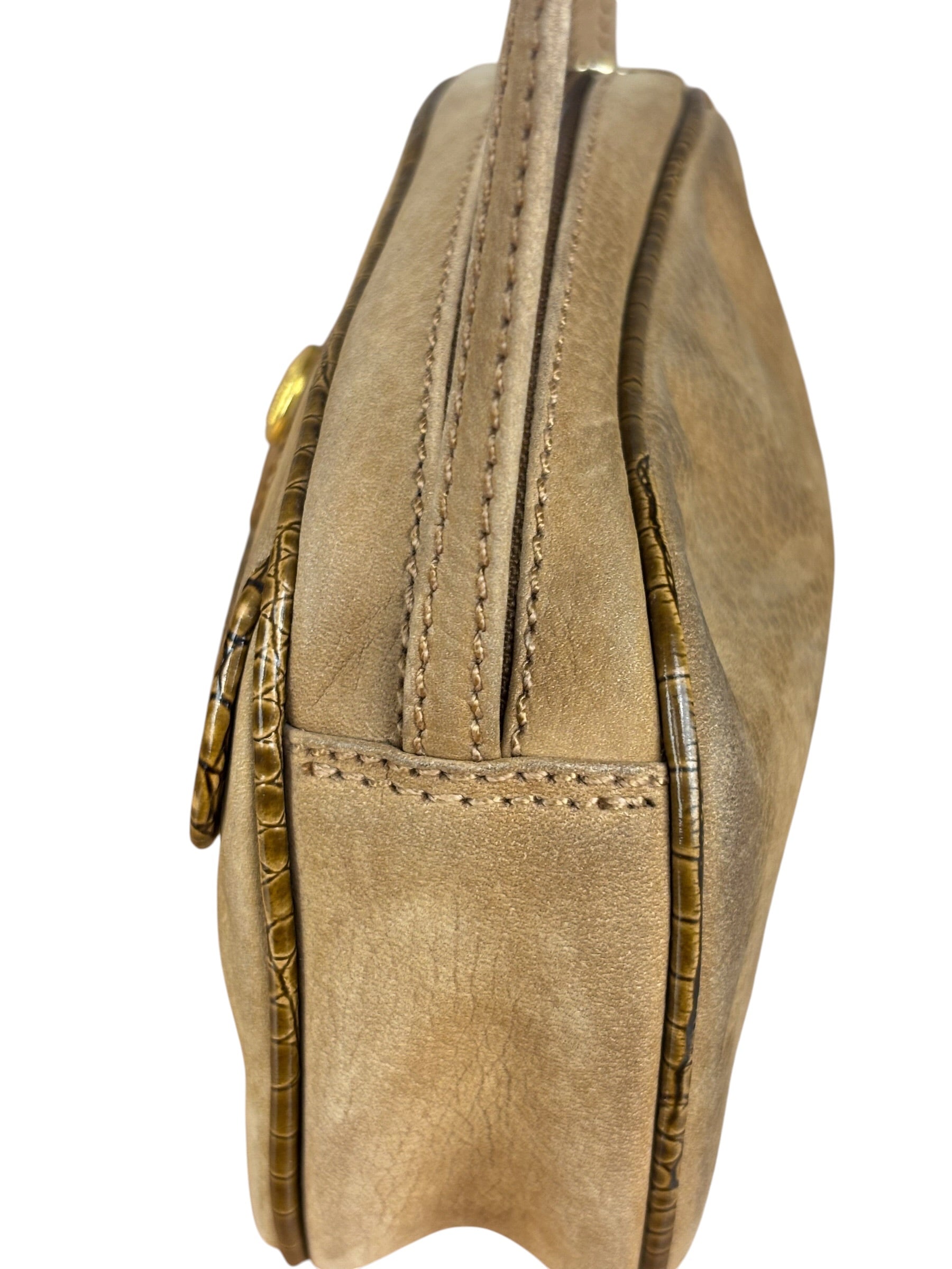 Fendi Vintage Brown Janus Crossbody Bag