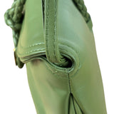 Bottega Veneta Baby Liberta Green Leather Shoulder Bag
