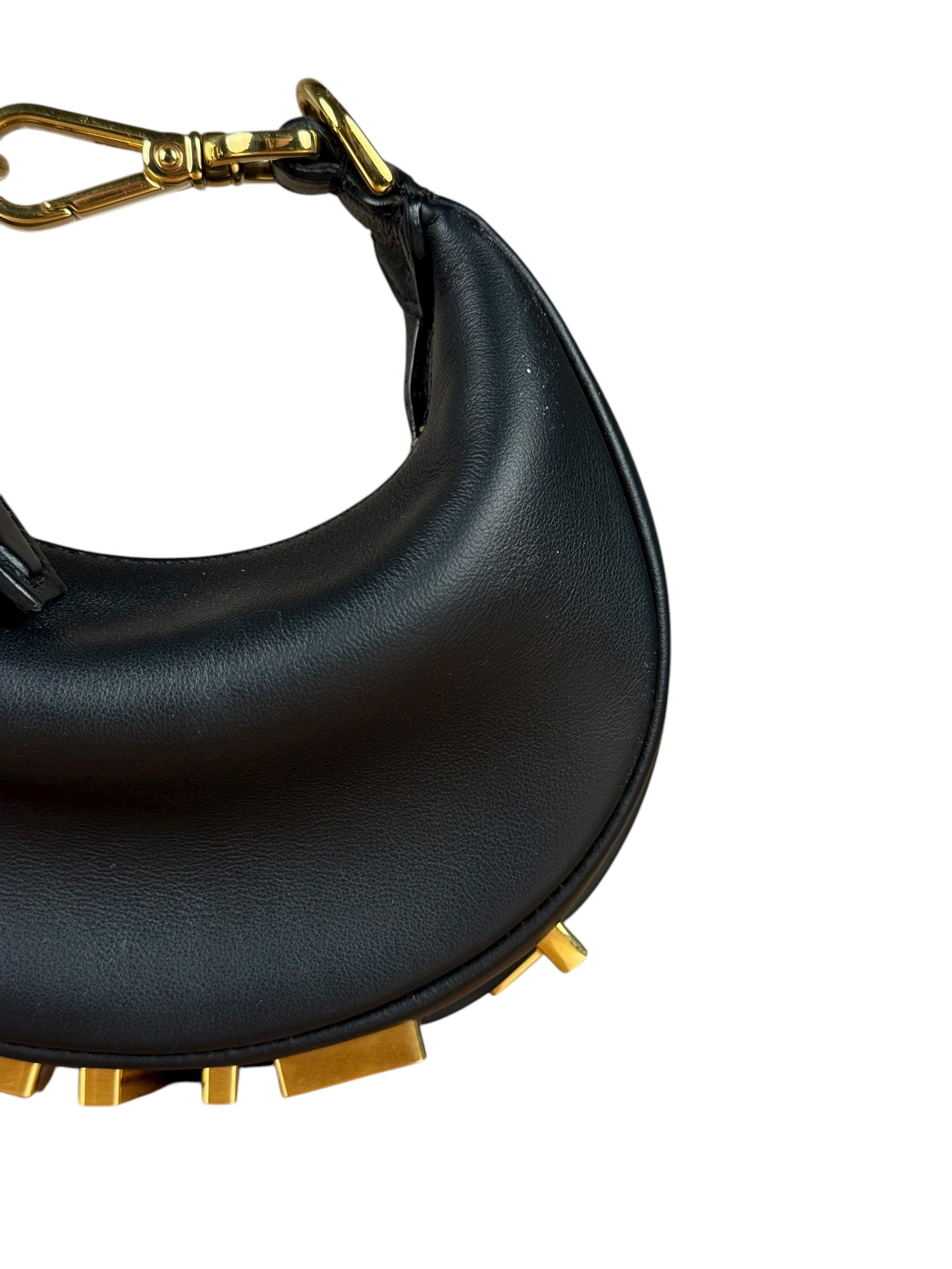 Fendi Fendigraphy Nano Black Leather Bag