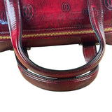 Cartier Red Patent Leather Logo Embossed Handbag