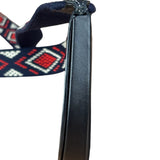 Loewe Anagram Black Leather Heel Crossbody Pochette