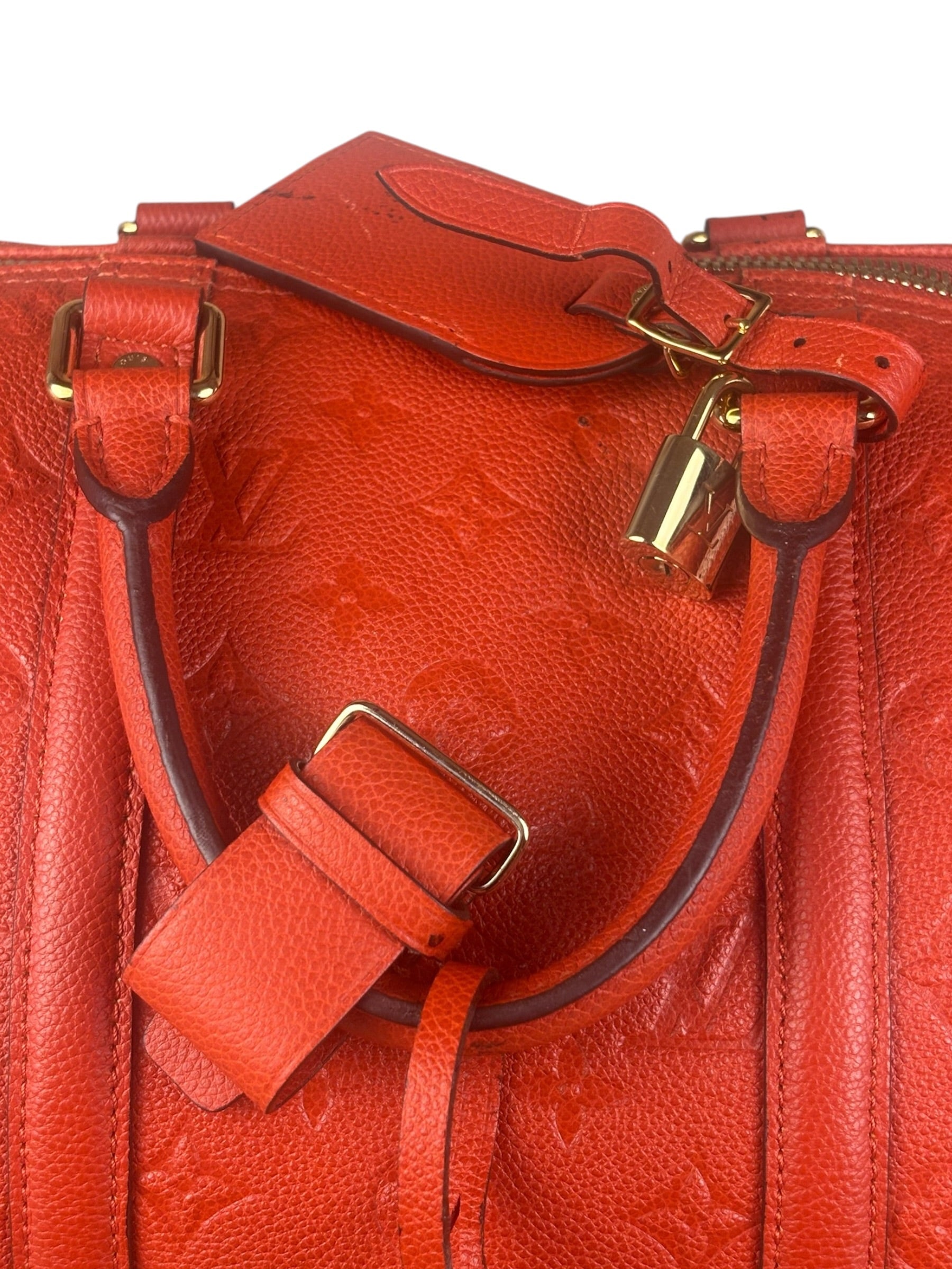 Louis Vuitton Red Empreinte Bandouliere 50