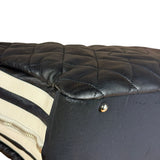 Chanel Navy Quilted Leather Lido Chain Shoulder Tote 2009