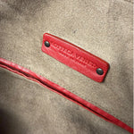 Bottega Veneta Red Intrecciato Montaigne Bag