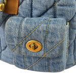 Coach Blue Denim Mini Tabby Backpack