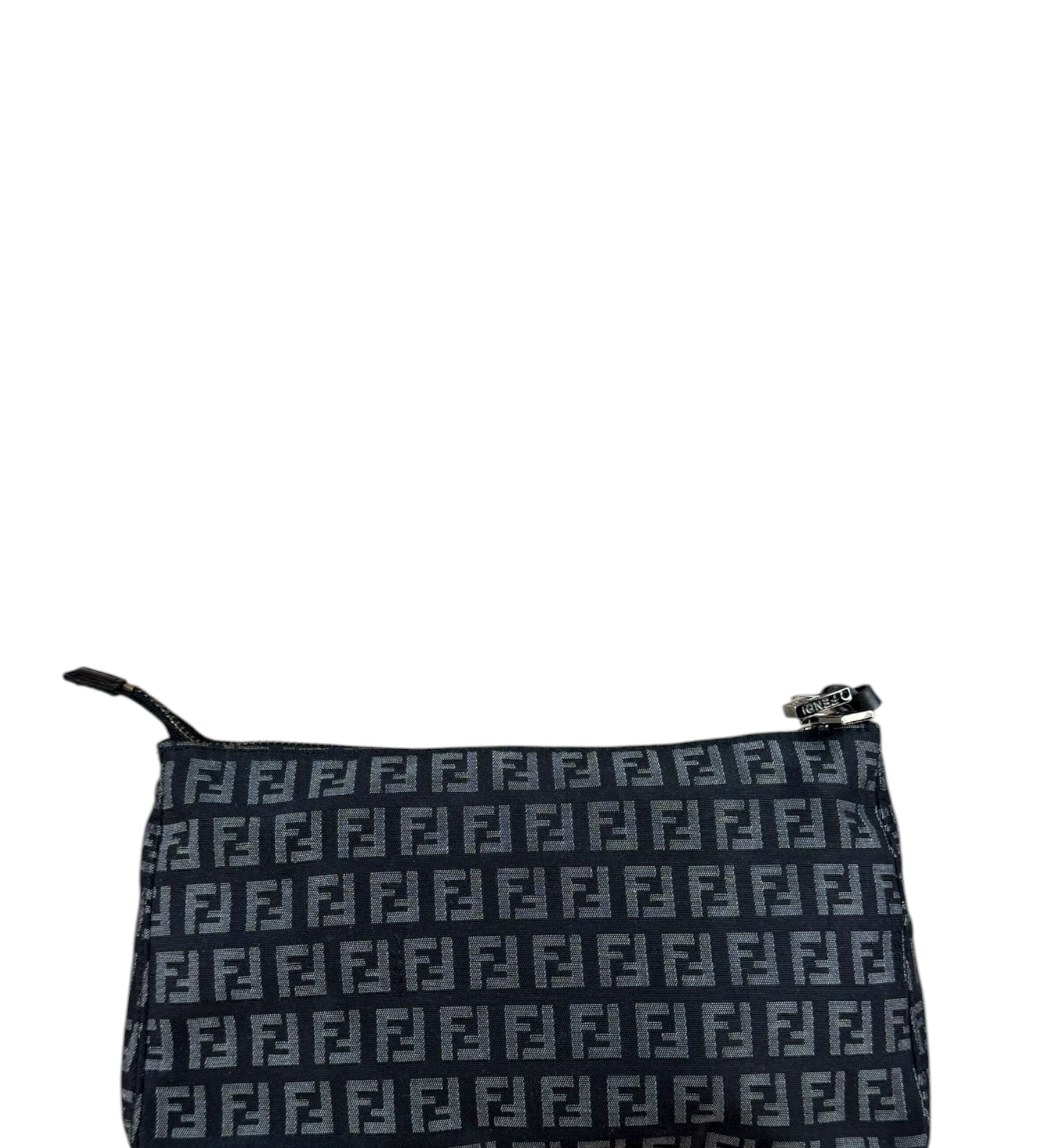 Fendi Black Zucca Vintage Pouch