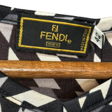 Fendi Vintage Geometric Dress Black