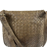 Bottega Veneta Brown Intrecciato Crossbody
