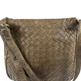Bottega Veneta Brown Intrecciato Crossbody