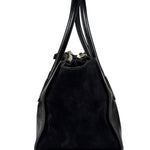 Prada Black Leather/Suede Shoulder Bag