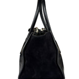 Prada Black Leather/Suede Shoulder Bag