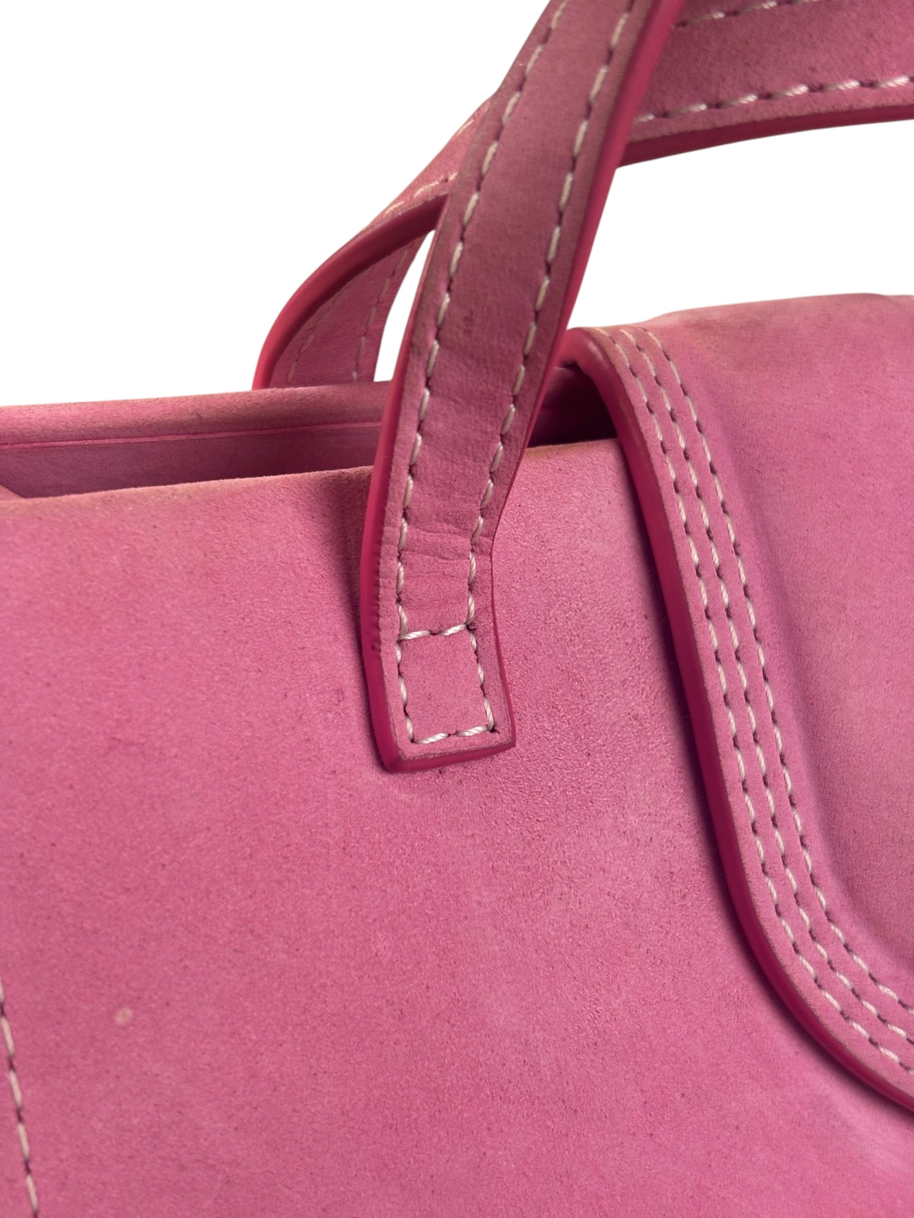 Jacquemus Pink Nubuck Le Porte Hand/Shoulder Bag