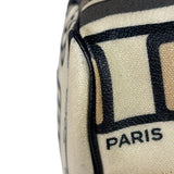 Chanel Cream Leather Coated Canvas Le Train Boston Bag 2006