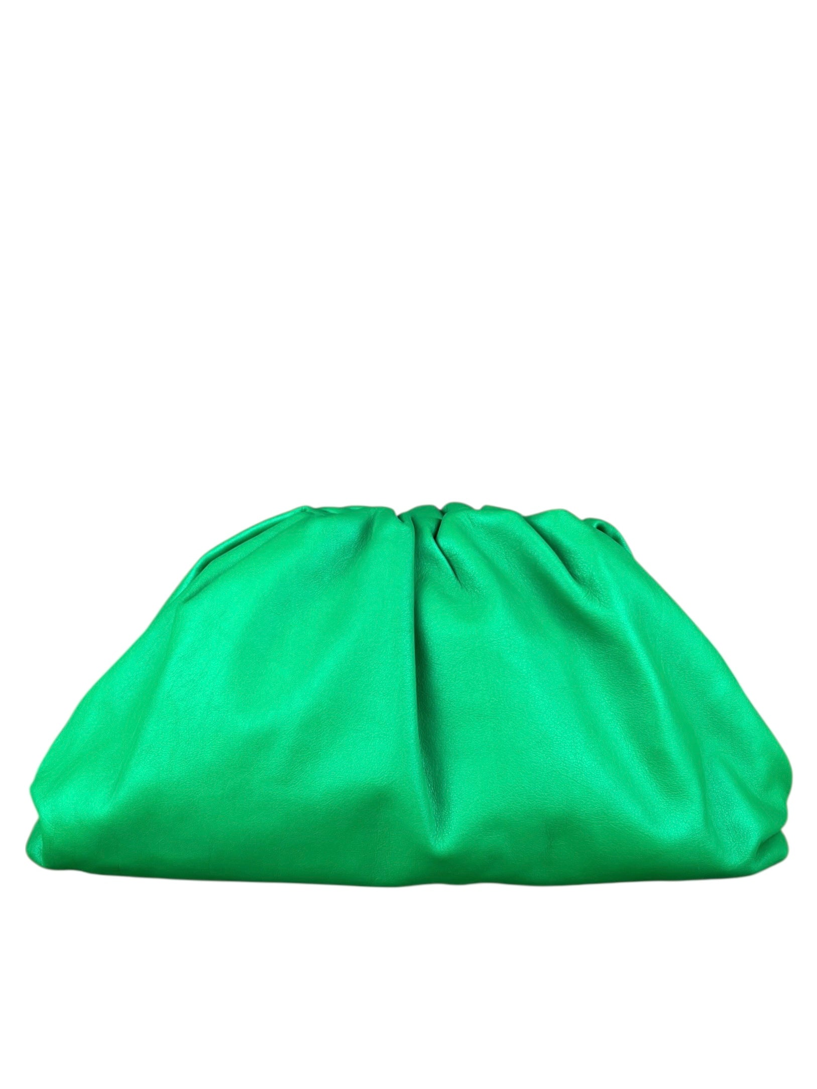 Bottega Veneta Green Large Pouch Clutch