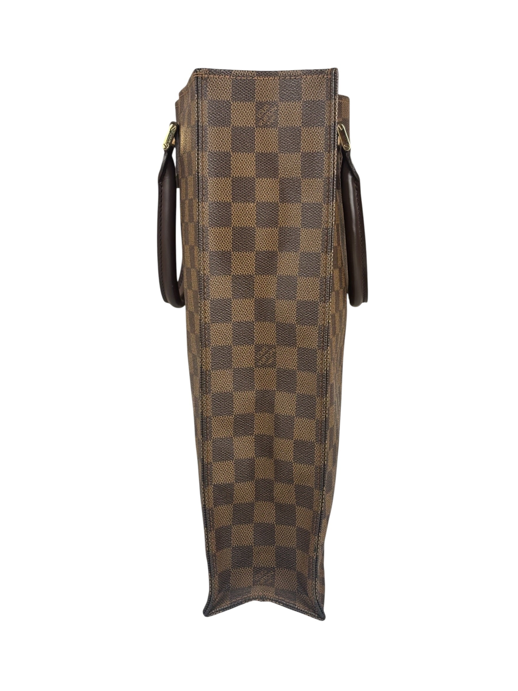 Louis Vuitton Damier Ebene Sac Plat Tote Bag MM