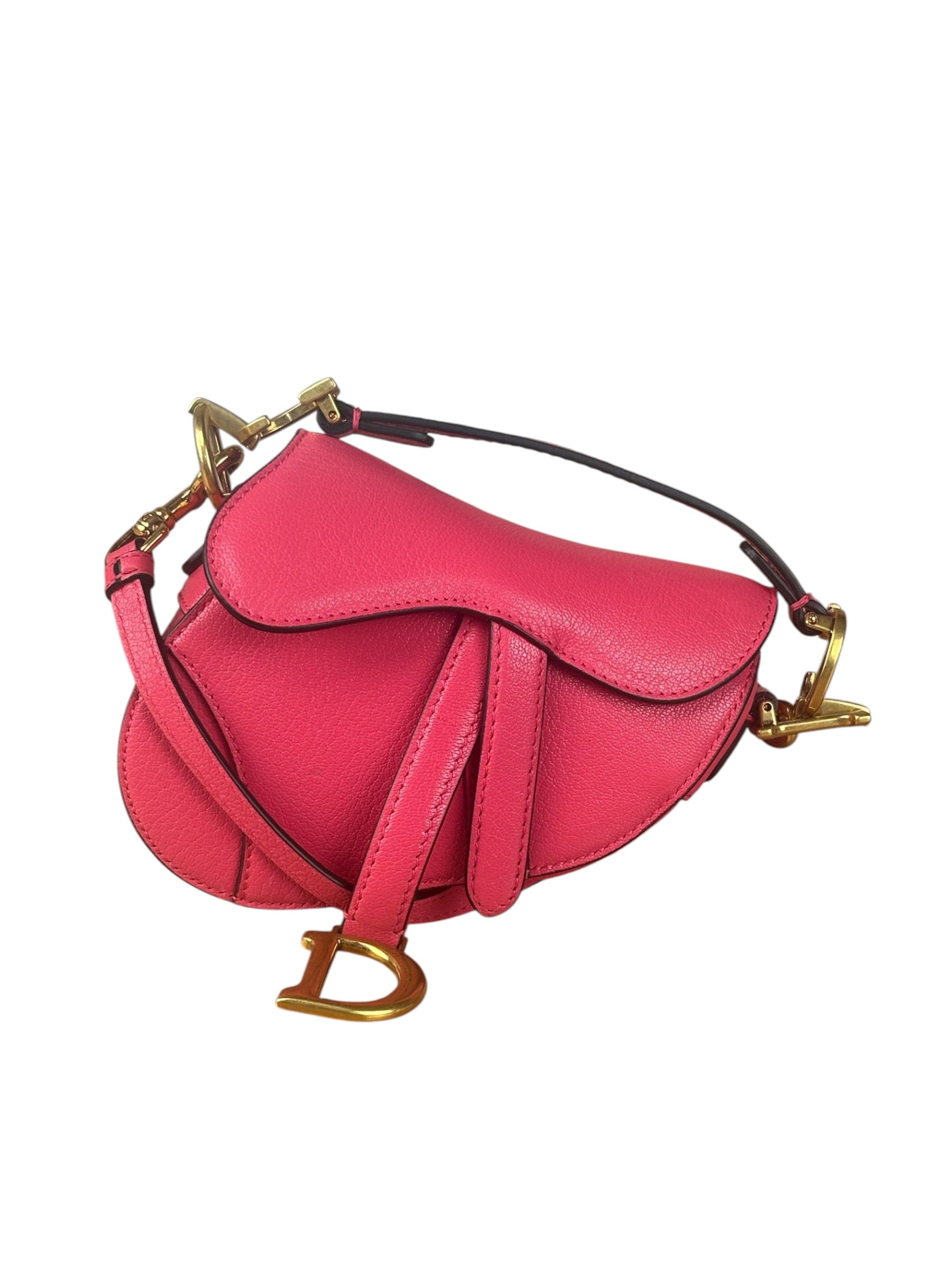 Christian Dior Pink Sanddle Micro Shoulder Bag