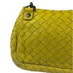 Bottega Veneta Olimpia Yellow Intrecciato Mini Chain Flap Crossbody