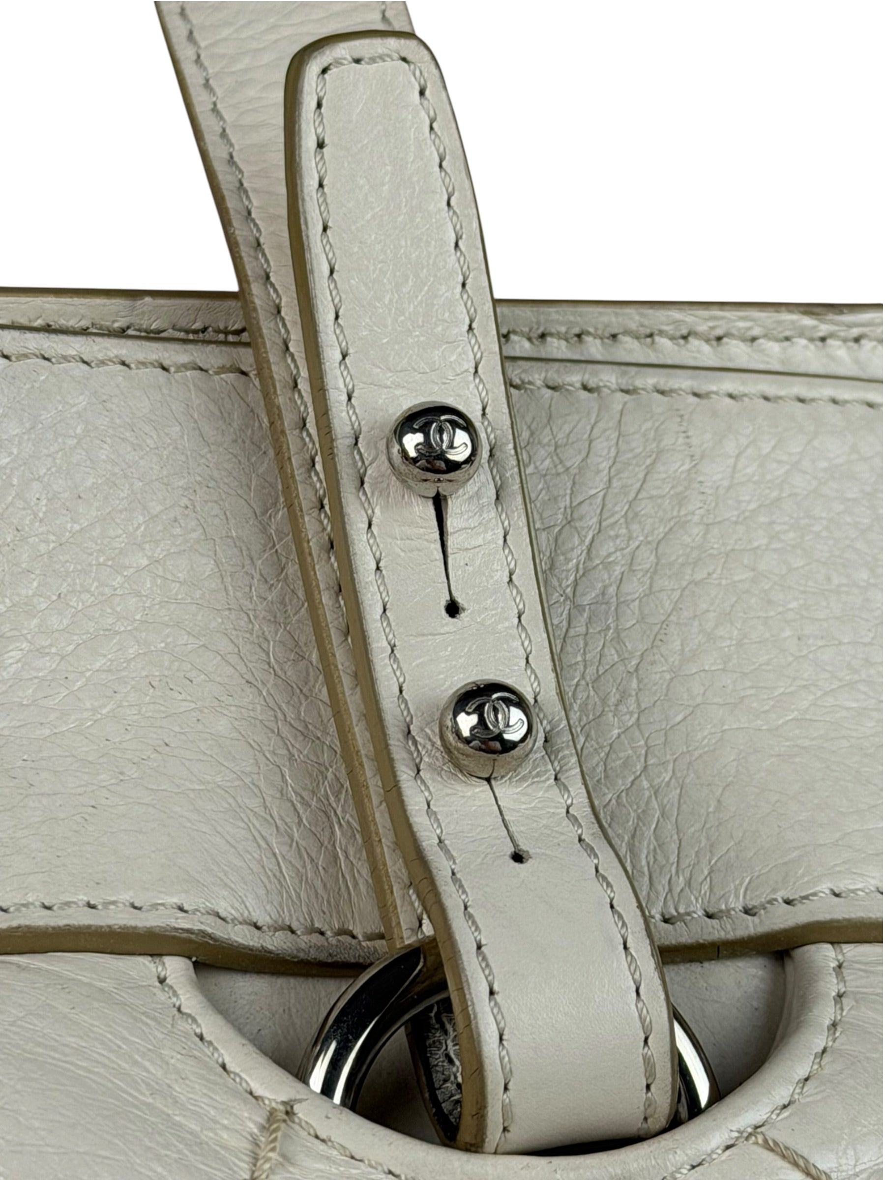 Chanel Beige Quilted Leather Tote 2009