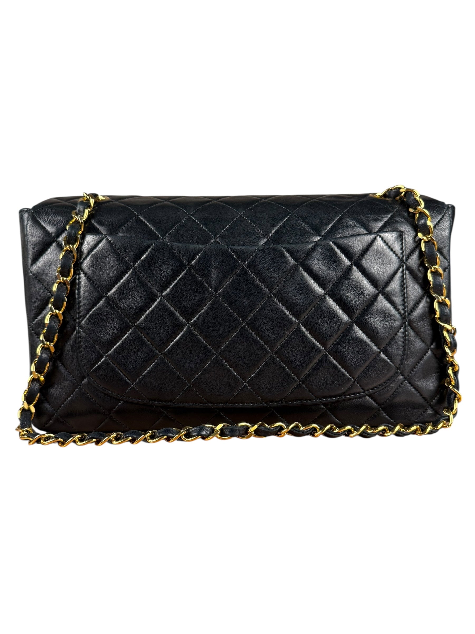 Chanel Quilted Flap Bag Black 1989