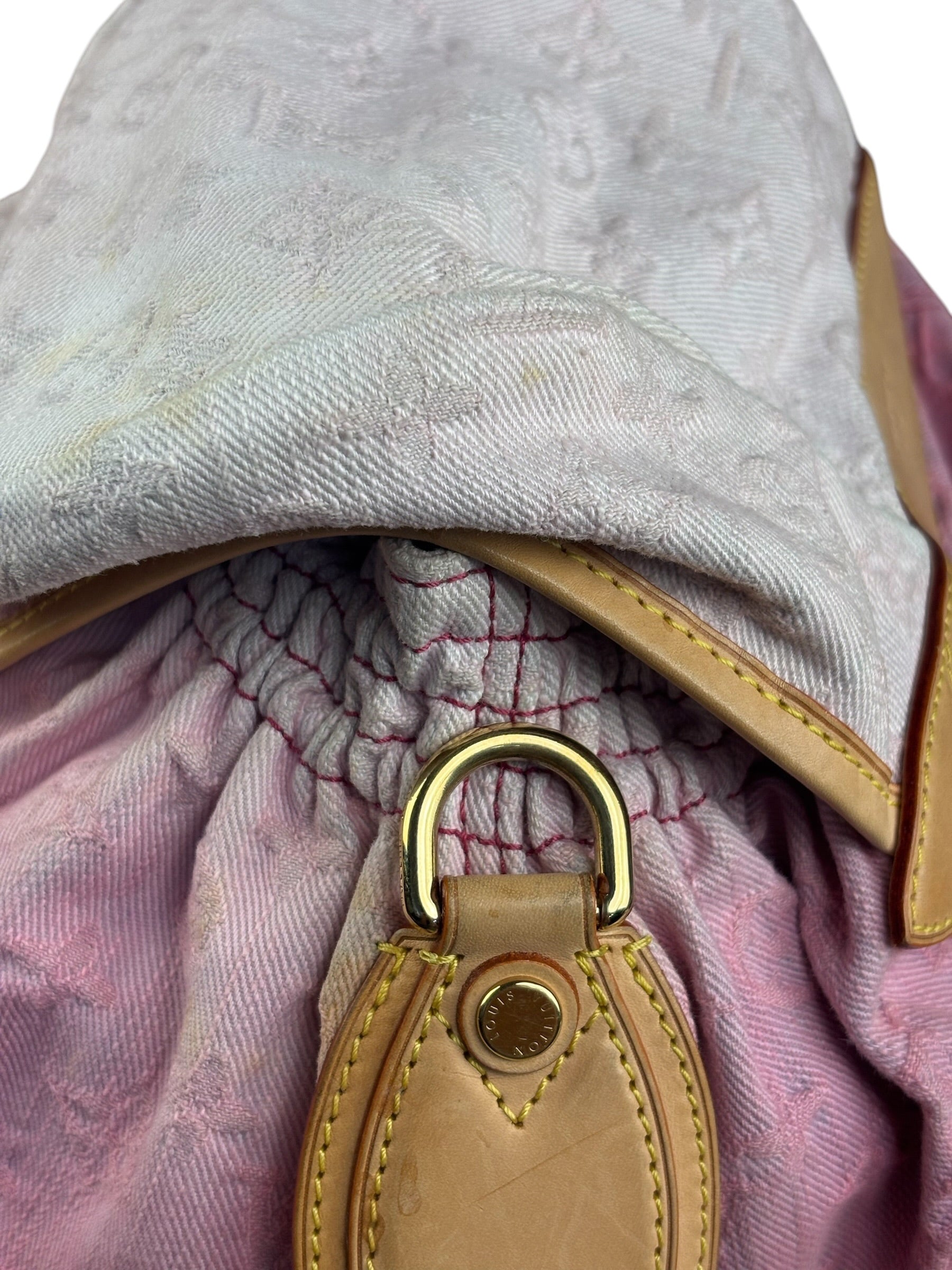 Louis Vuitton Pink Denim Monogram Sunshine Crossbody Bag