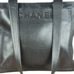 Chanel Vintage Black Leather Zip Shoulder Bag - 1998