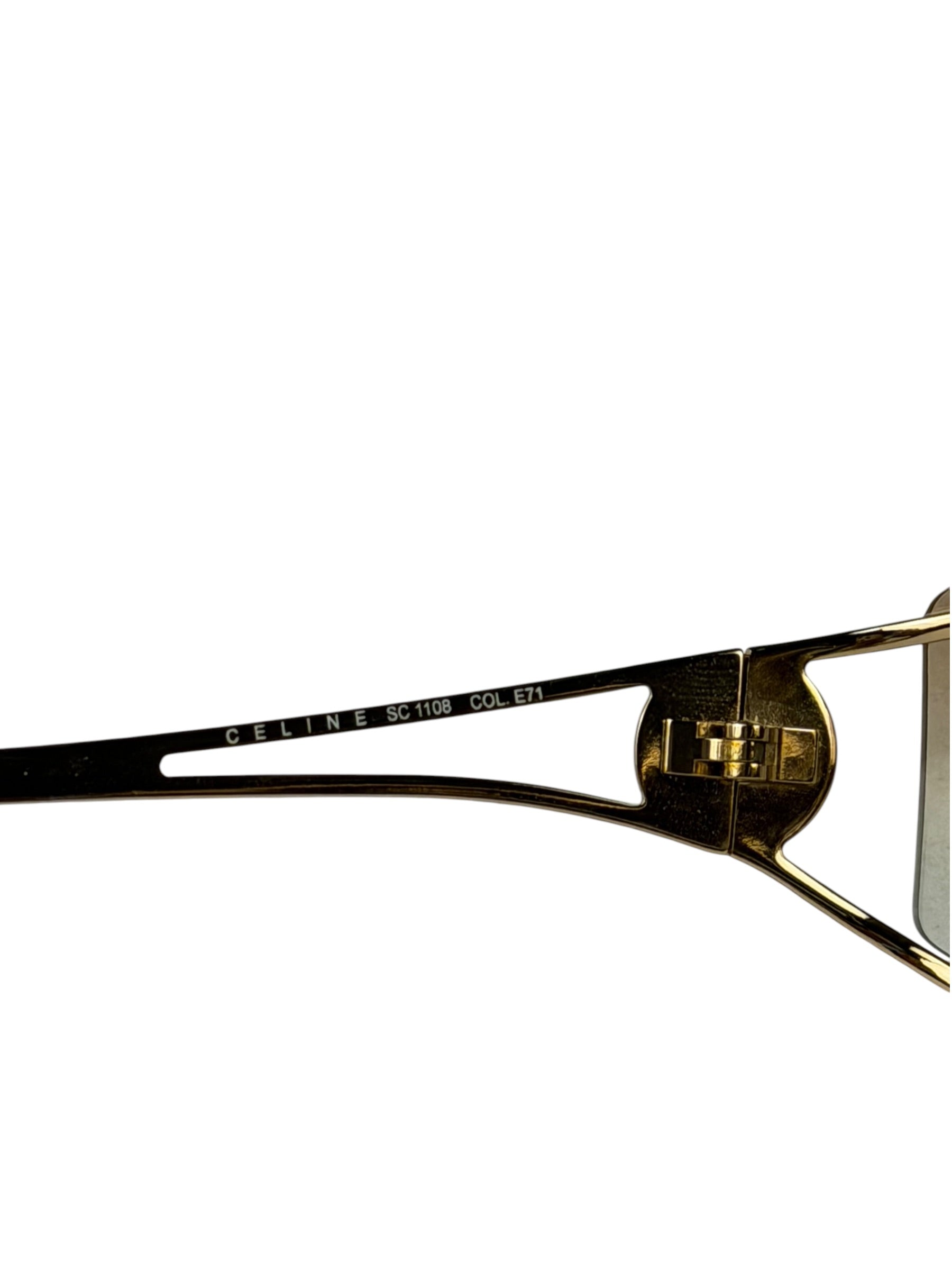 Celine Gold-Tone Tinted Reading Sunglasses
