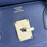 Hermes Blue Clemence Leather JPG Birkin 42 Palladium 2006
