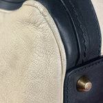 Chloe Beige/Black Leather Alice Satchel/Tote Bag