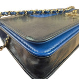 Chanel Bicolor Leather Mademoiselle Wallet On Chain 2017