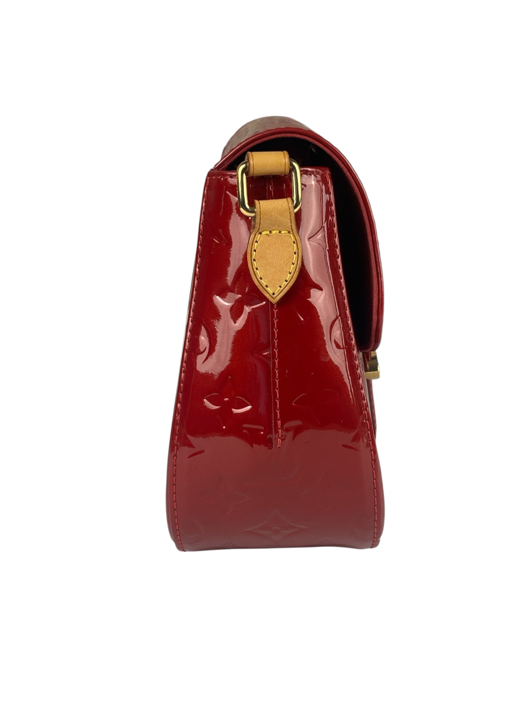 Louis Vuitton Monogram Red Vernis Bellflower Crossbody
