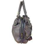 Balenciaga Vintage Distressed Purple Leather City Bag