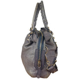 Balenciaga Vintage Distressed Purple Leather City Bag