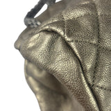 Chanel Metallic Gold Quilted Caviar Just Mademoiselle Bowling Bag 2010