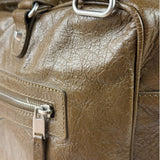 Balenciaga Brown Motocross Classic Travel Bag