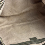 Gucci Brown Snakeskin Trim Large Raffia Positano Tote