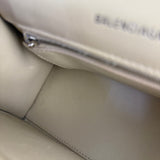 Balenciaga Furry Hourglass 2Way Handbag Beige
