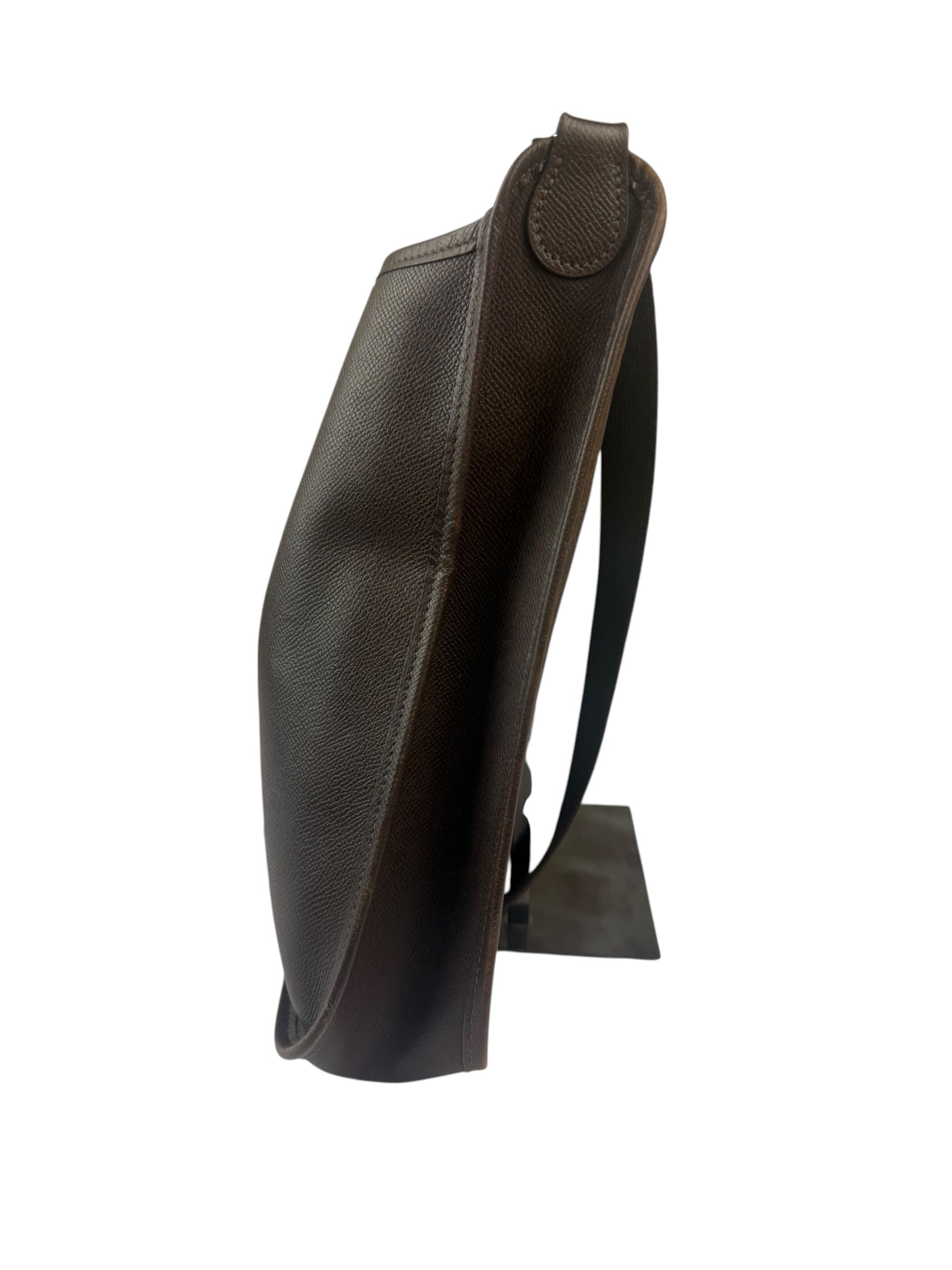 Hermes Brown Leather Vespa Crossbody PM