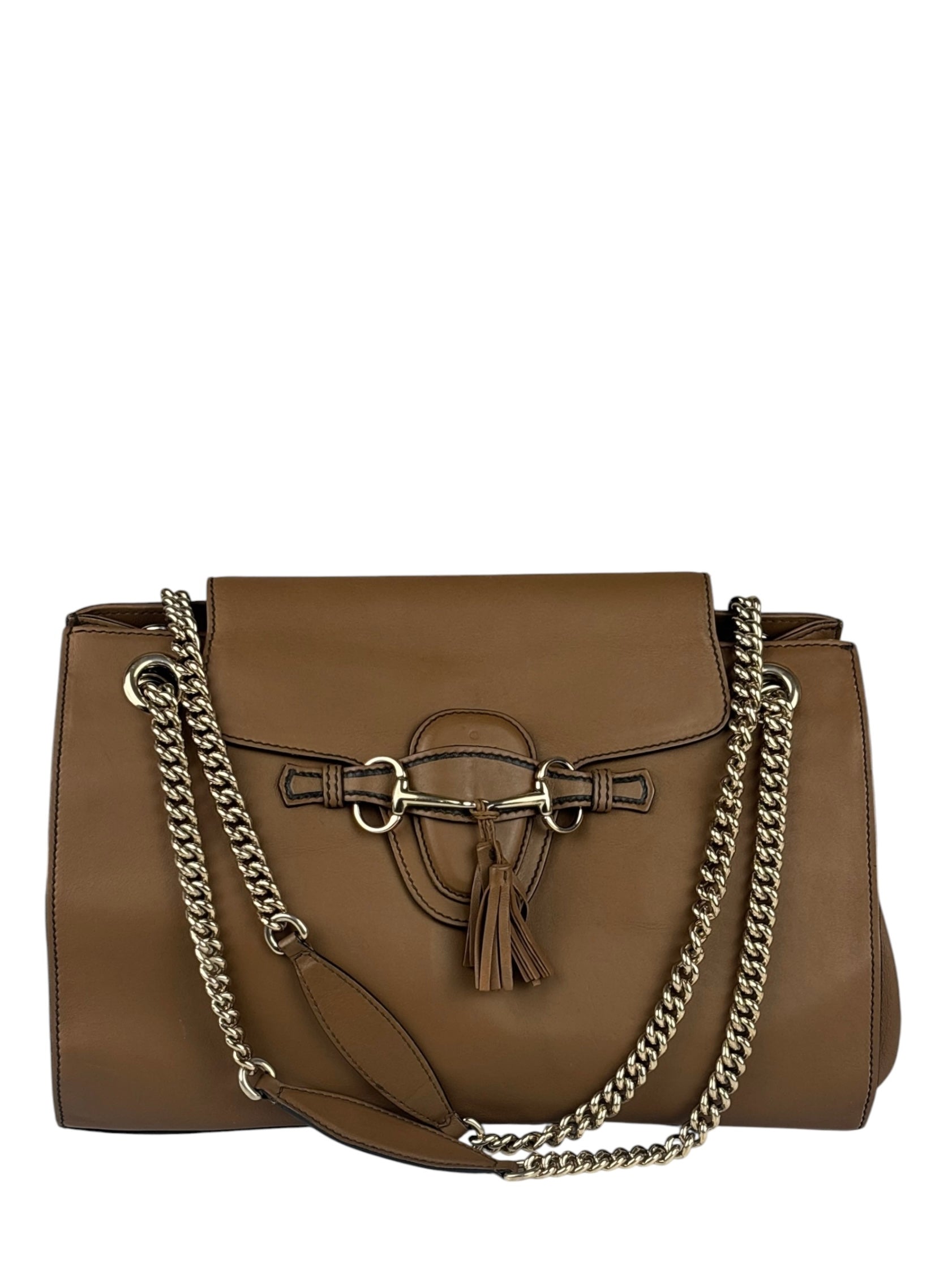Gucci Beige Leather Emily Shoulder Bag