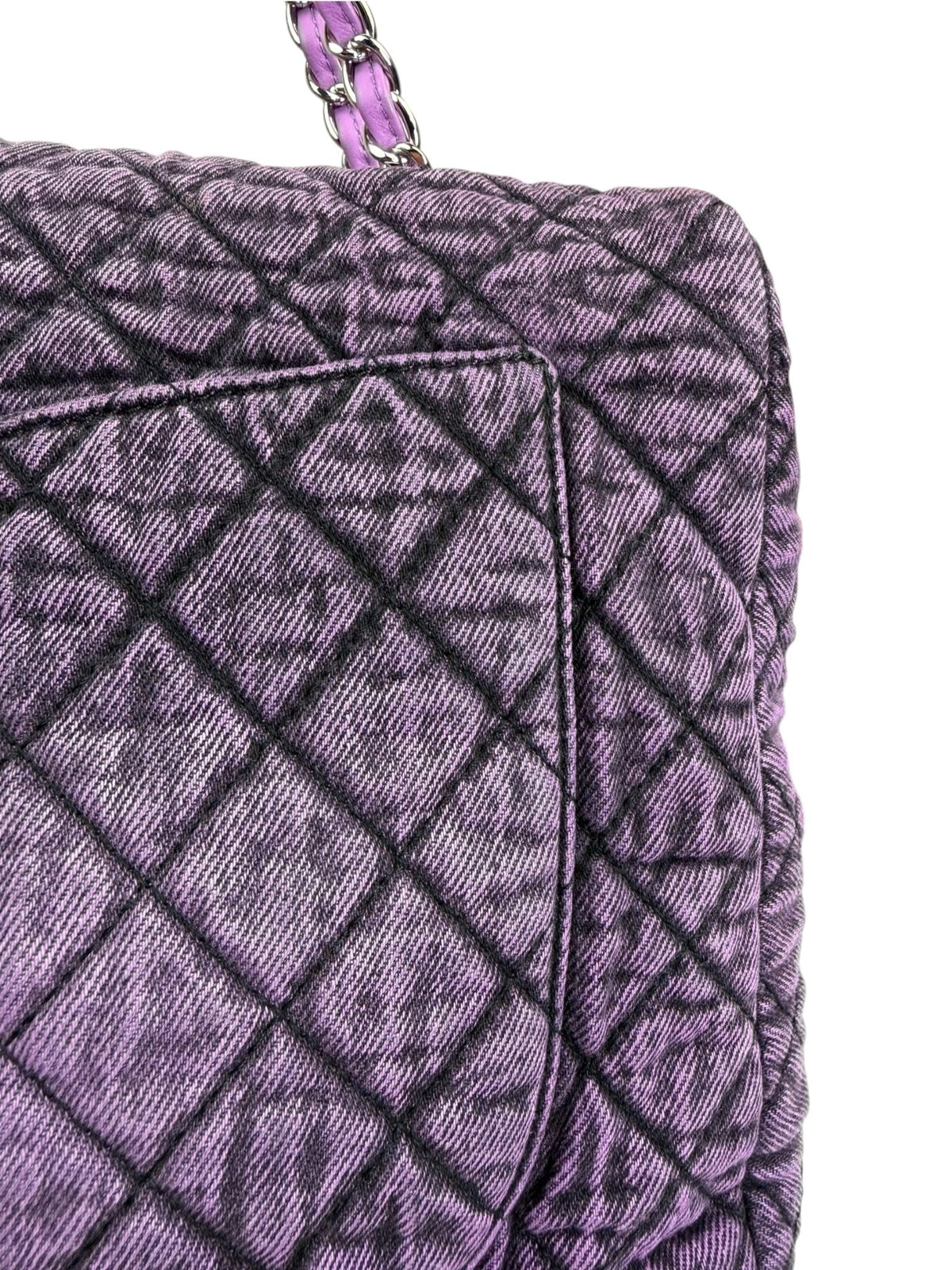 Chanel Purple Denimpressions XXL Flap Bag 2019