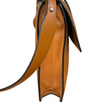 Fendi Brown/Cream Leather Jacquard FF Zucca Baguette