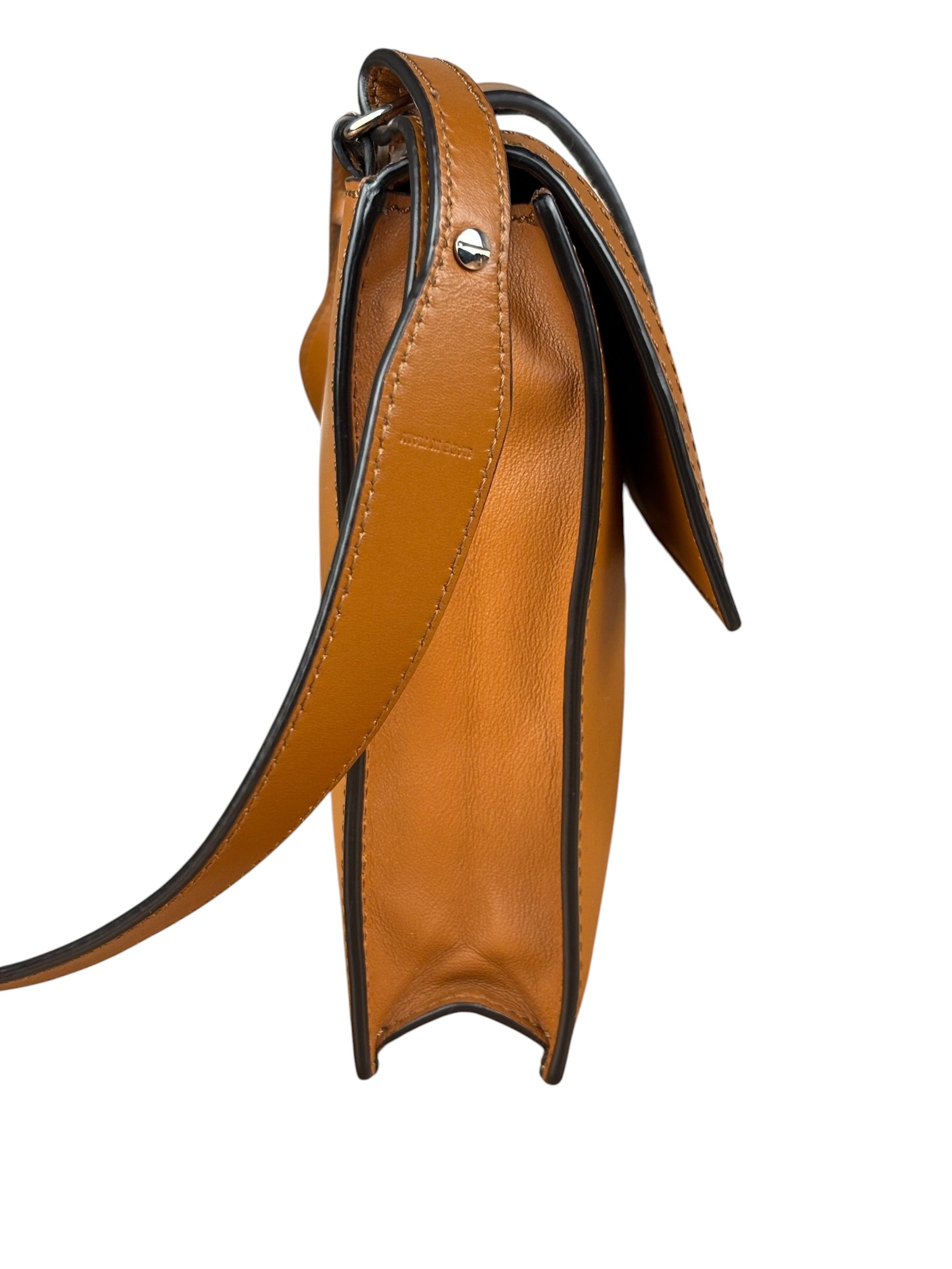 Fendi Brown/Cream Leather Jacquard FF Zucca Baguette
