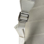 Gucci White Leather GG Green/Red Stripe Backpack
