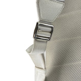 Gucci White Leather GG Green/Red Stripe Backpack