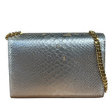 Yves Saint Laurent Metallic Silver Leather Kate Small Tassel Shoulder Bag