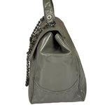 Chanel Grey Patent Leather Mademoiselle Kelly Flap Bag 2008
