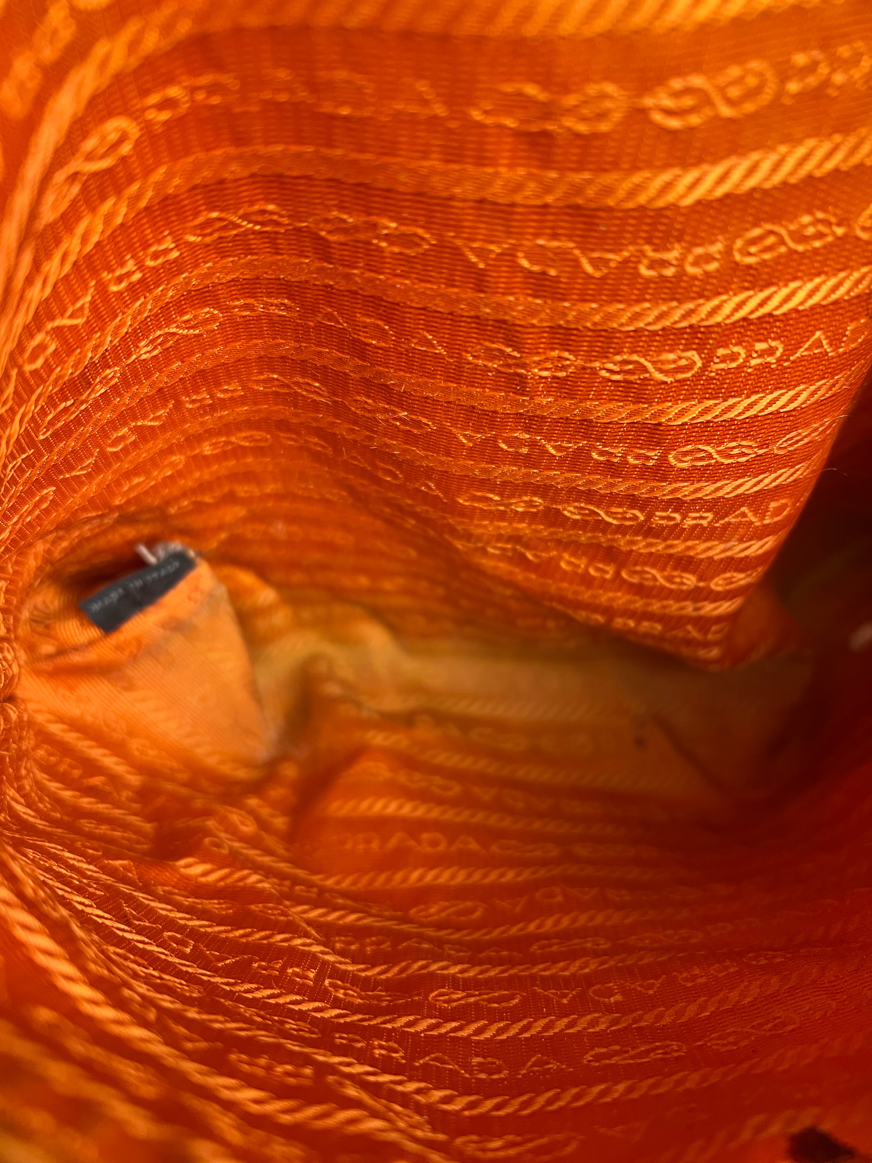 Prada Saffiano Lux Tote Orange